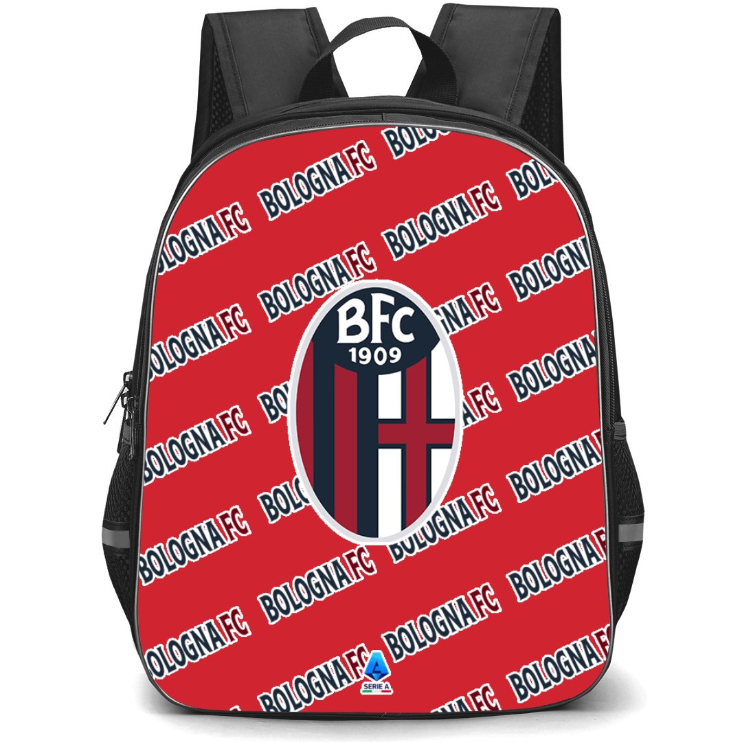 Bologna FC 1909 Football Club Backpack StudentPack - Bologna Football Club Medley Monogram Wordmark