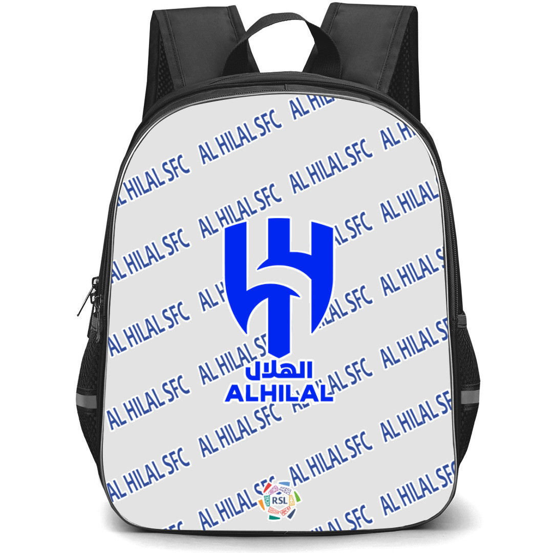 AL Hilal SFC Football Club Backpack StudentPack - Hilal Football Club Medley Monogram Wordmark