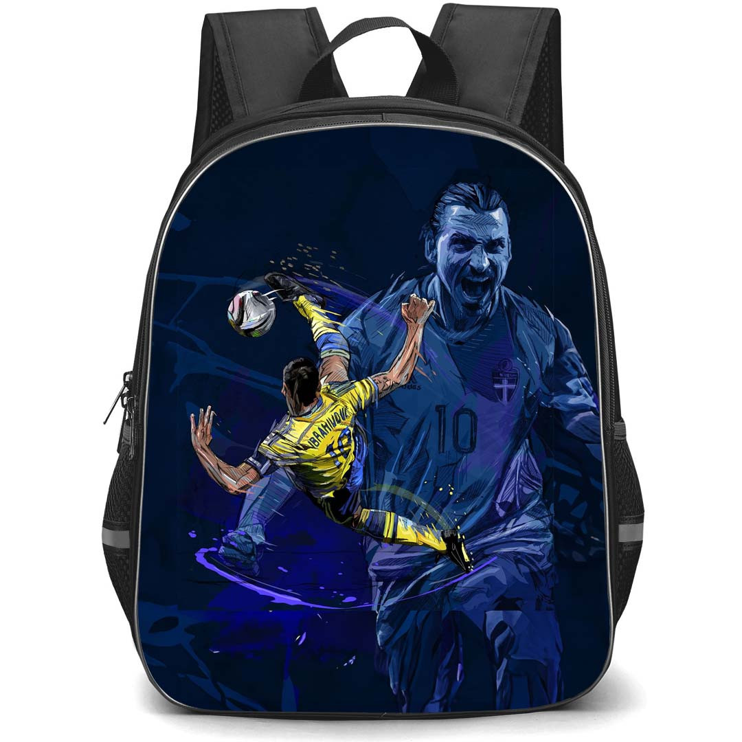 Zlatan Ibrahimovic Backpack StudentPack - Zlatan Ibrahimovic 10 Back Volley Shoot Sketch Art Poster