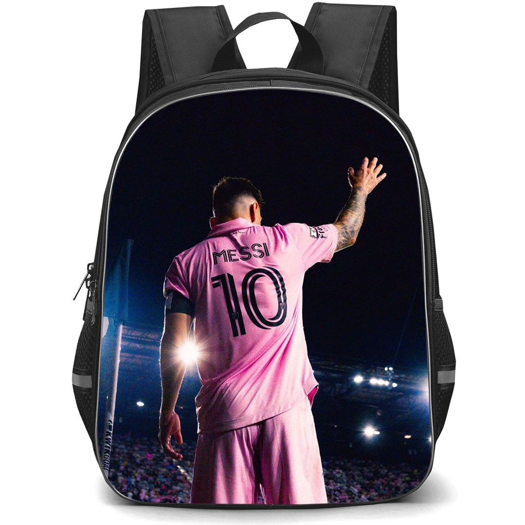 Inter Miami CF Lionel Messi Backpack StudentPack - Lionel Messi Back Waving