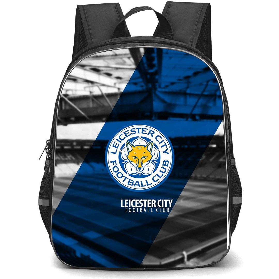 Leicester City F.C. Backpack StudentPack - Leicester City F.C. Logo Stripe Background