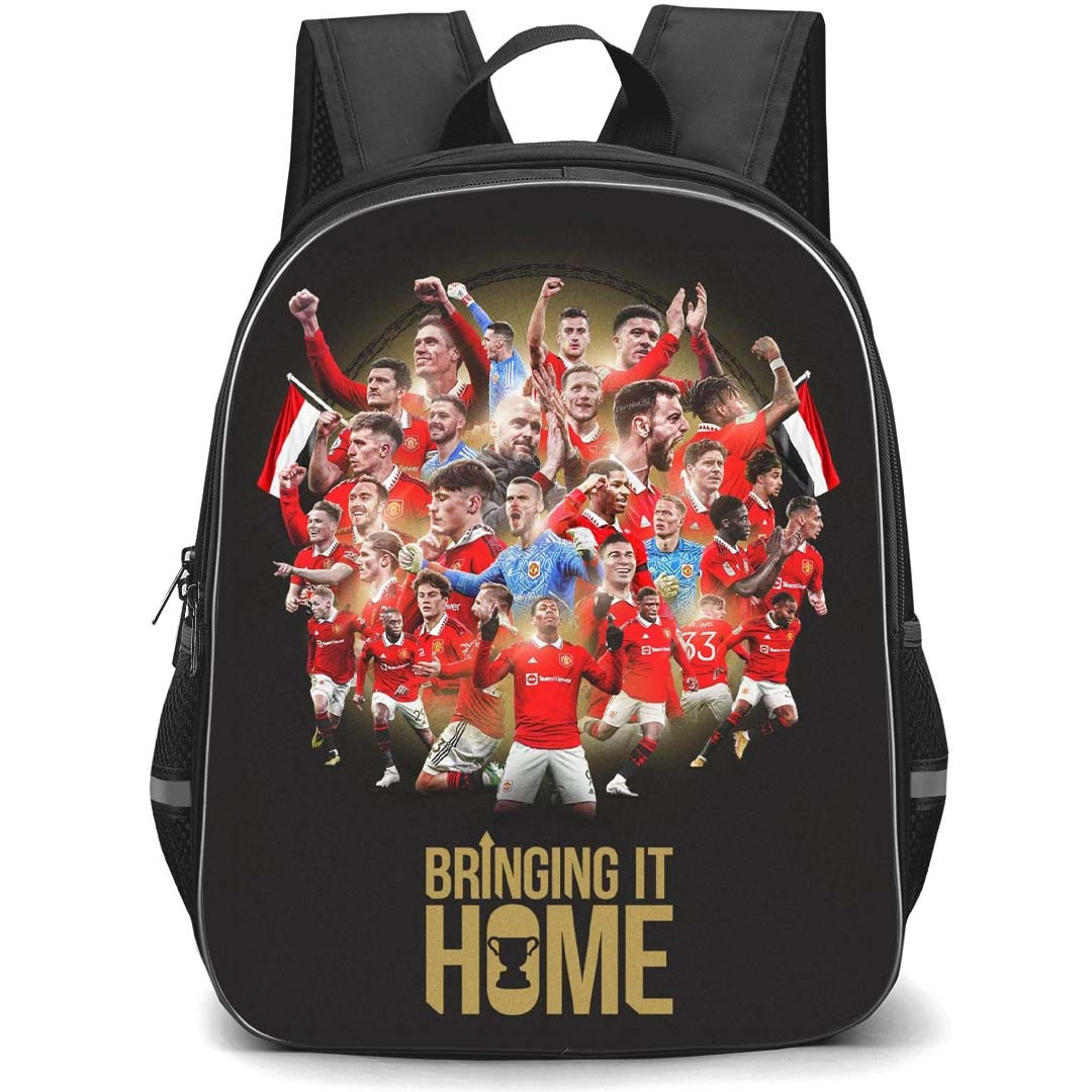 Manchester United Backpack StudentPack - Manchester United 2023 Carabao Cup Winners Poster
