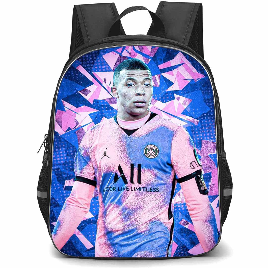 Kylian Mbappe Backpack StudentPack - Kylian Mbappe Paris Saint-Germain Potrait On Graphic Art