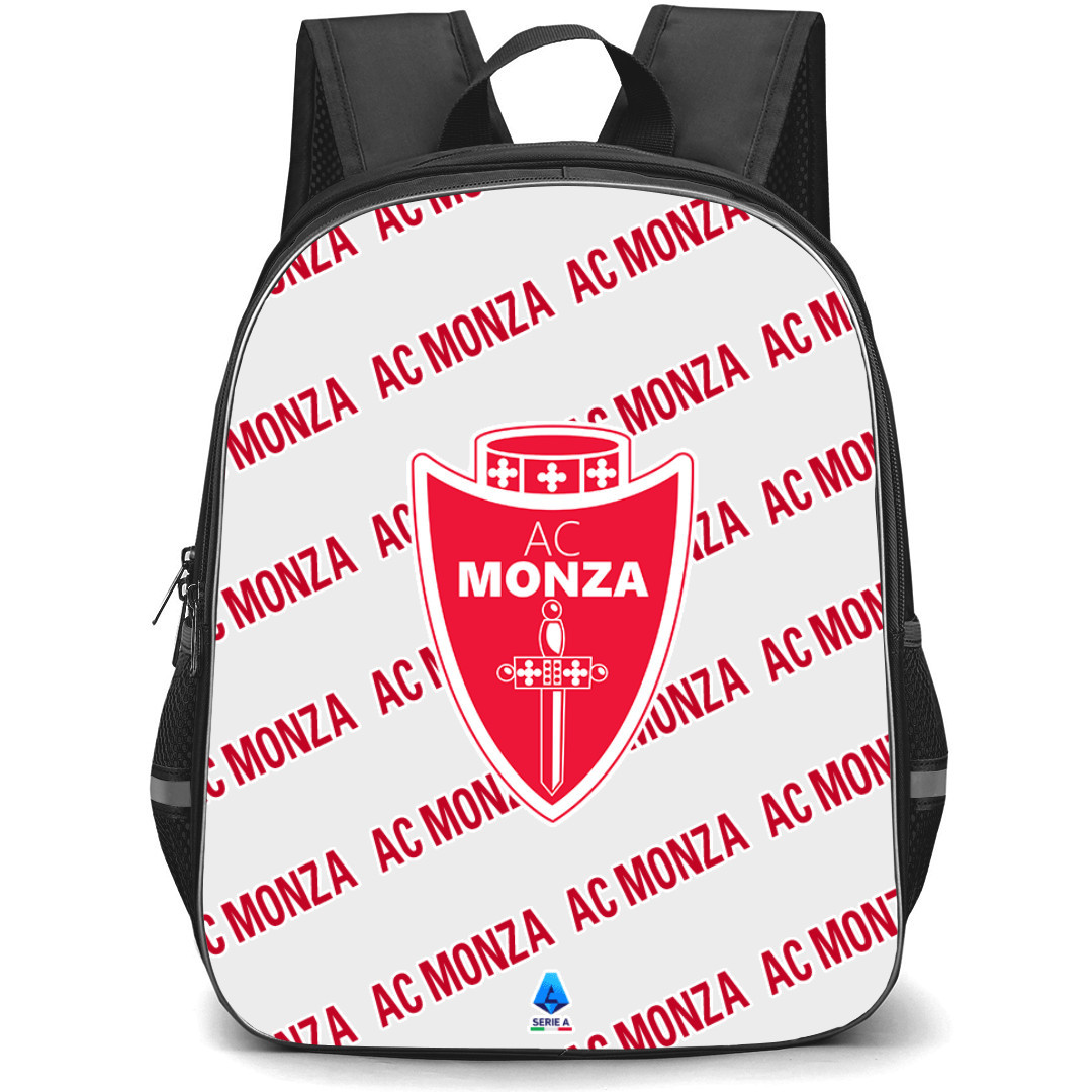 AC Monza Football Club Backpack StudentPack - Monza Football Club Medley Monogram Wordmark