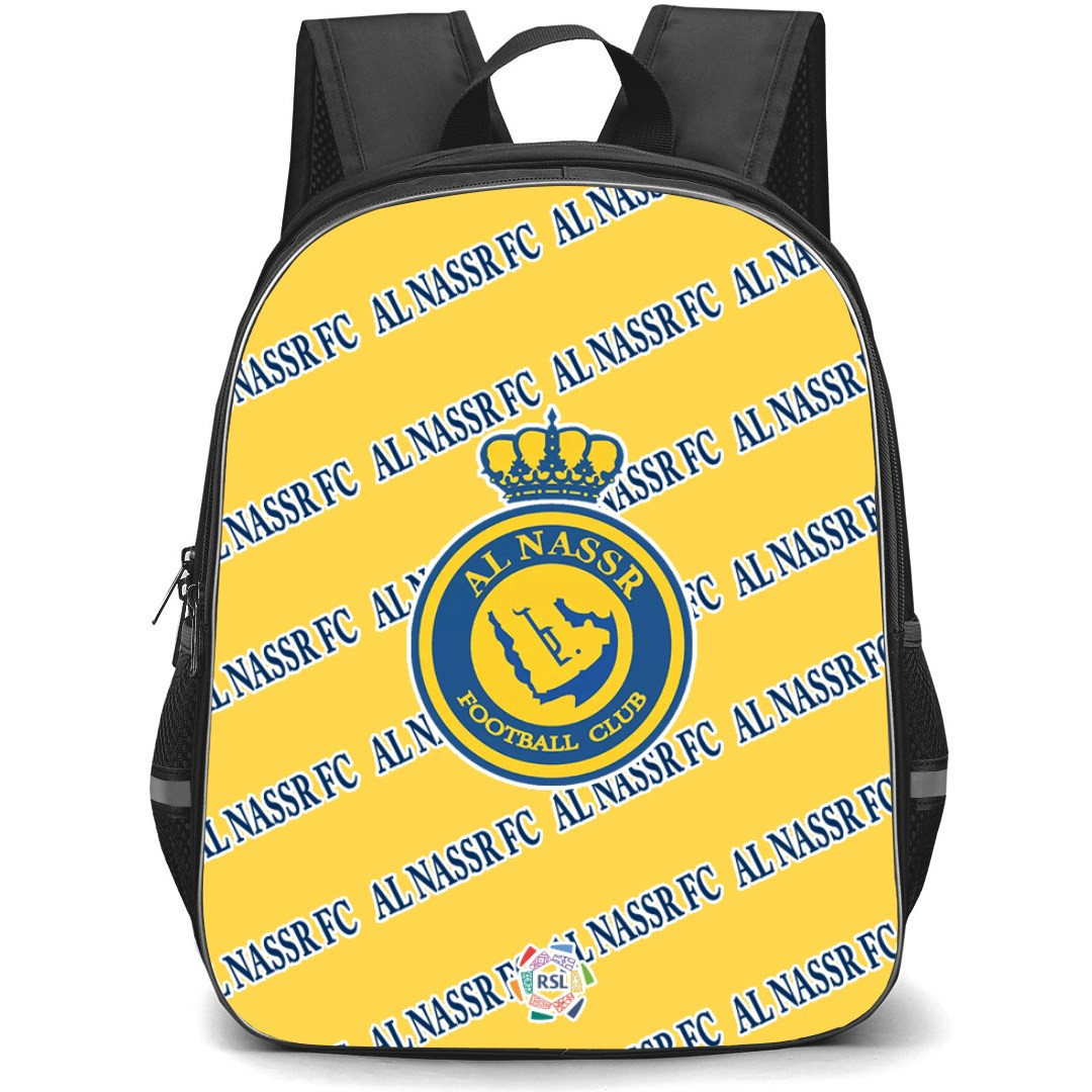 AL Nassr FC Football Club Backpack StudentPack - Nassr Football Club Medley Monogram Wordmark