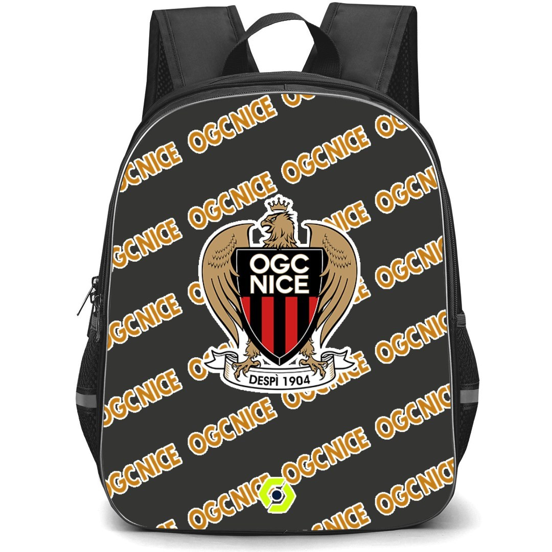 OGC Nice Football Club Backpack StudentPack - OGC Nice Football Club Medley Monogram Wordmark