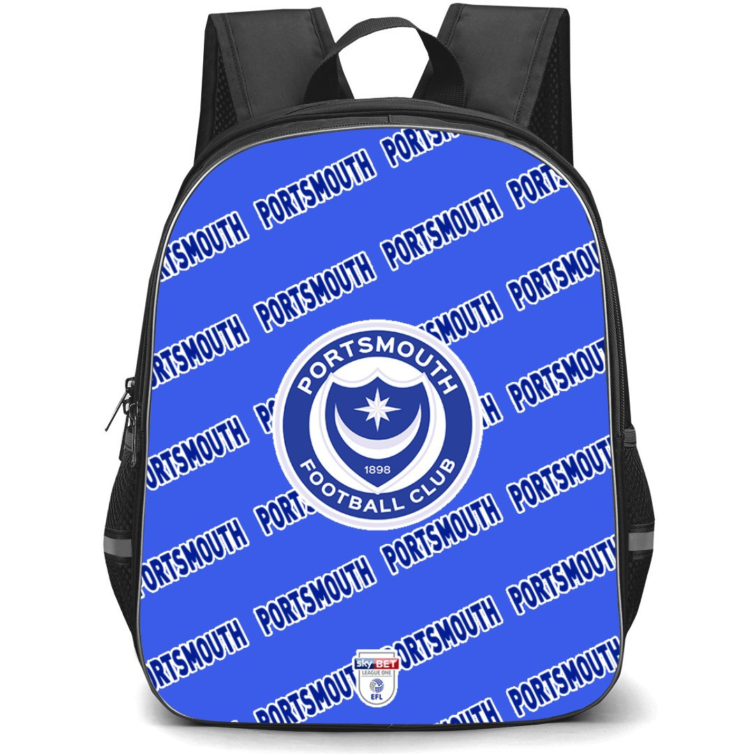 Portsmouth FC Backpack StudentPack - Portsmouth Football Club Medley Monogram Wordmark