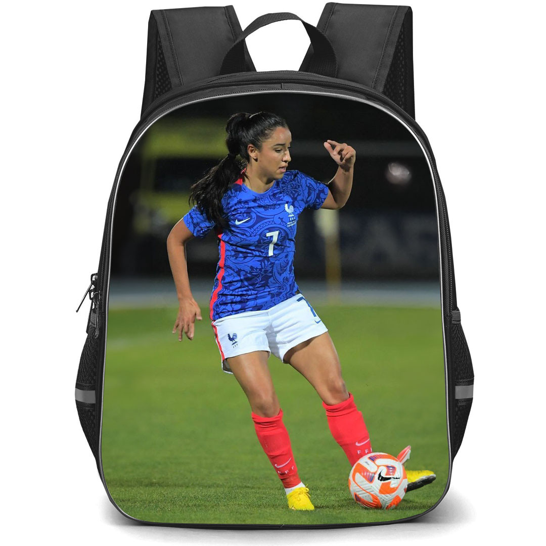 Sakina Karchaoui Backpack StudentPack - Sakina Karchaoui France Women's National Football Dribbling Poster