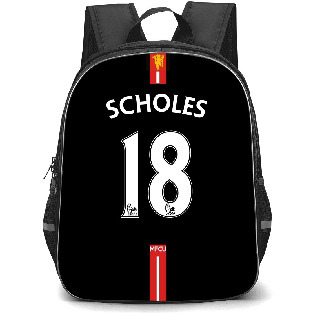 Paul Scholes Backpack StudentPack - Paul Scholes Manchester United F.C. No. 18 Jersey