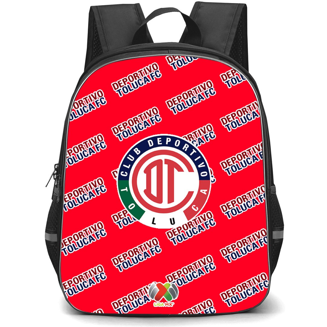 Deportivo Toluca FC Backpack StudentPack - Toluca Football Club Medley Monogram Wordmark