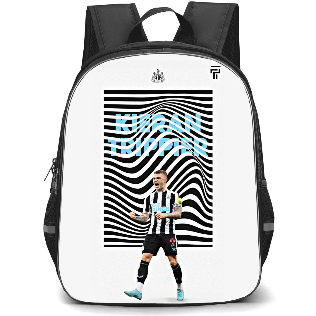 Kieran Trippier Backpack StudentPack - Kieran Trippier Juventus F.C. Celebration On Black Stripe Background