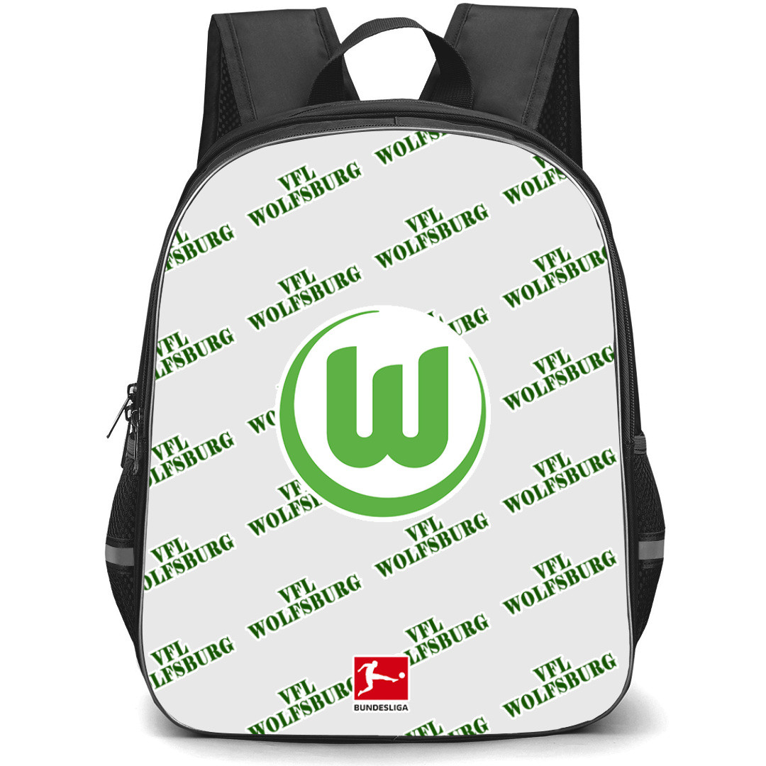 VFL Wolfsburg Football Club Backpack StudentPack - Wolfsburg Football Club Medley Monogram Wordmark