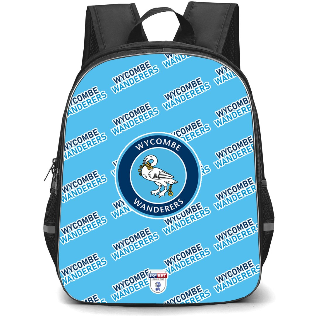 Wycombe Wanderers FC Backpack StudentPack - Wanderers Football Club Medley Monogram Wordmark