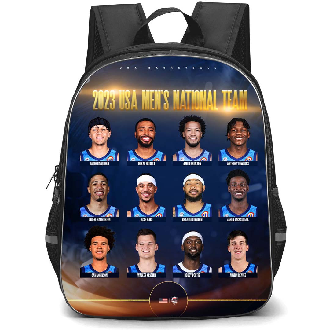 Fiba World Cup 2023 USA Backpack StudentPack - USA Men's National Team Portrait Poster