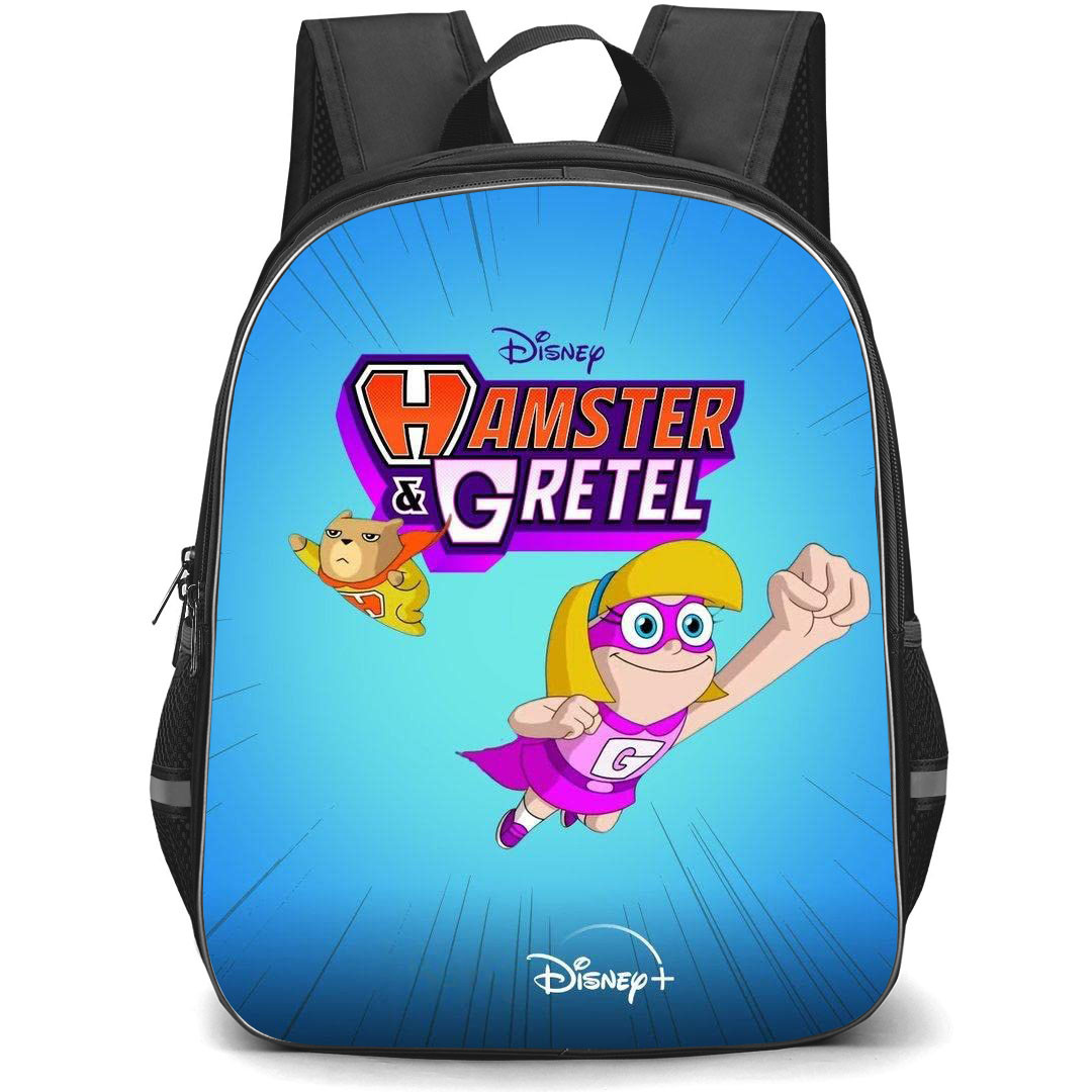 Hamster & Gretel Backpack StudentPack - Hamster & Gretel Official Poster 2022 Blue Background