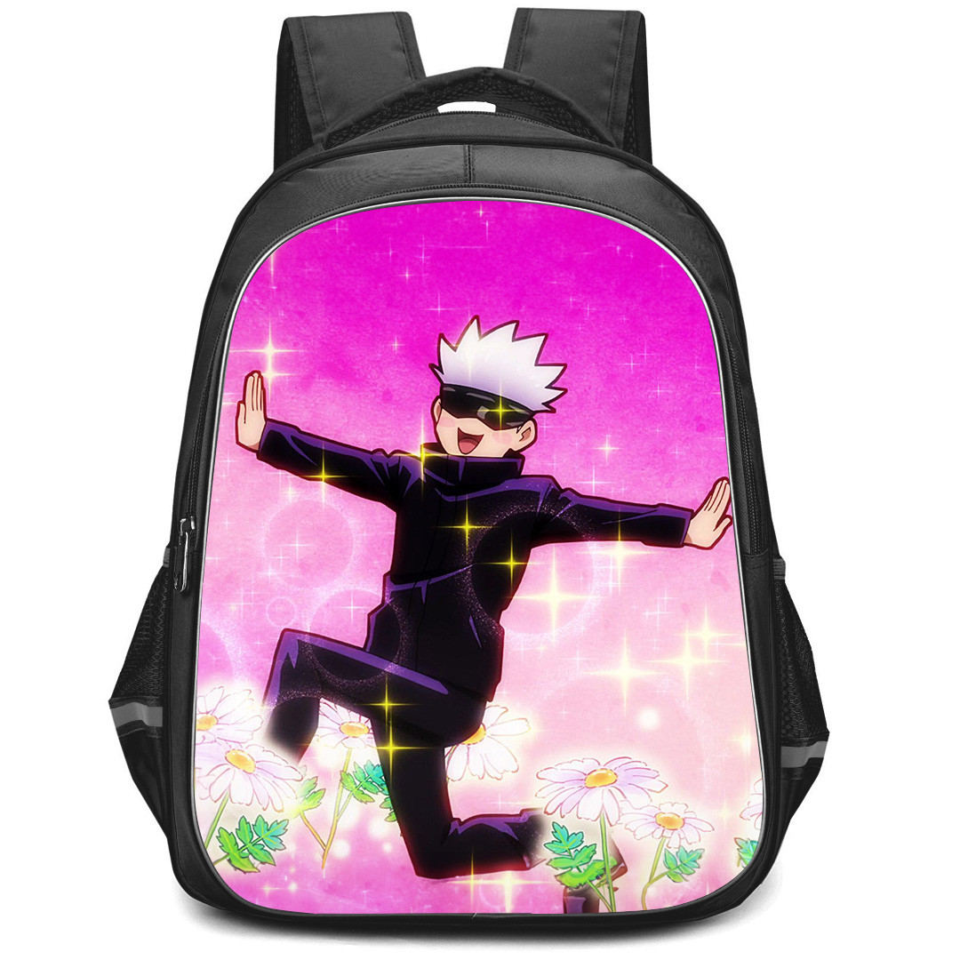 Jujutsu Kaisen Gojo Satoru Backpack StudentPack - Gojo Satoru Smiling Chibi Art