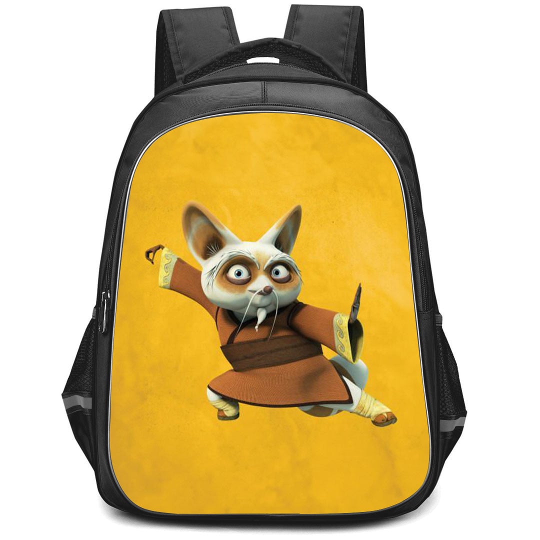 Kung Fu Panda Master Shifu Backpack StudentPack - Master Shifu Signature Posture On Yellow Background