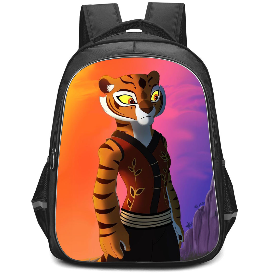 Kung Fu Panda Tigress Backpack StudentPack - Tigress Standing Portrait On Orange Background