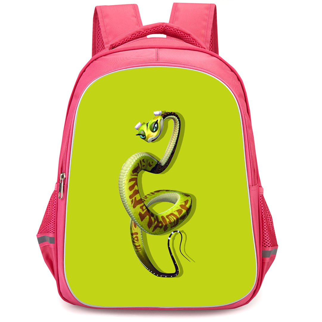 Kung Fu Panda Viper Backpack StudentPack - Viper On Lime Green Background