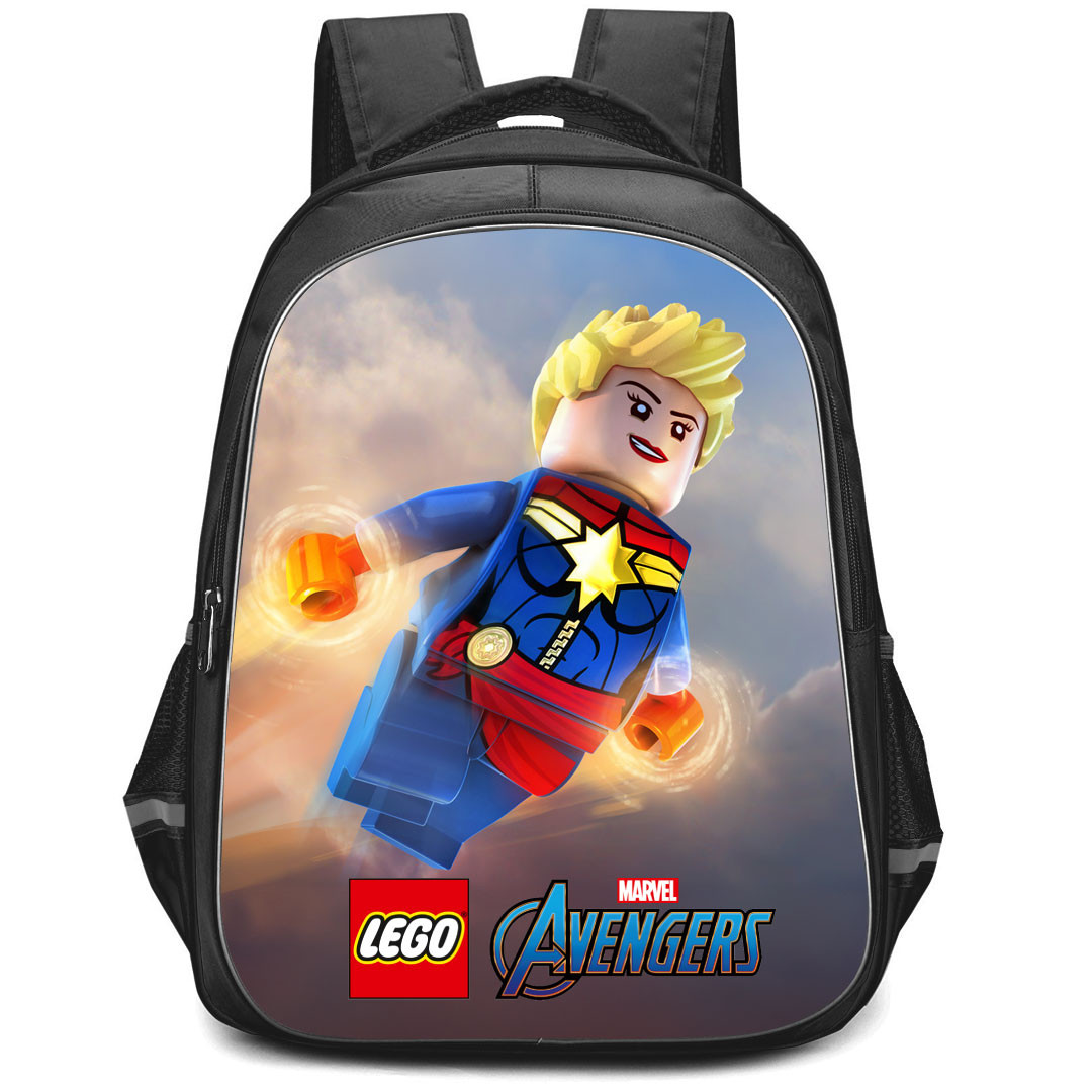 LEGO Marvel Avengers Captain Marvel Backpack StudentPack - Captain Marvel Flying In The Sky Poster