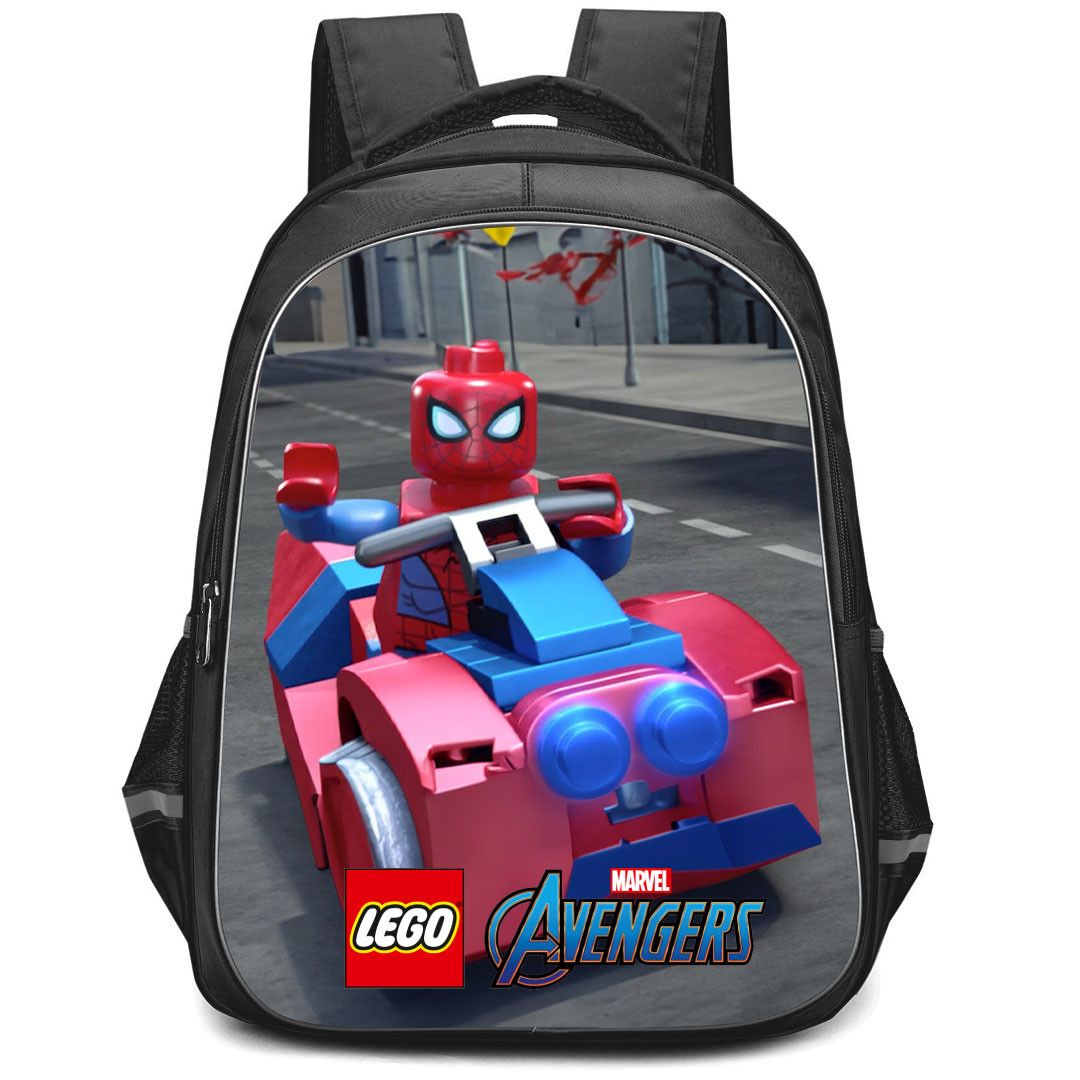 LEGO Marvel Avengers Spider-Man Backpack StudentPack - Spider-Man Driving Car