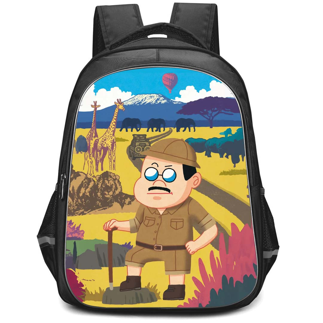 Lines Friends Boss Backpack StudentPack - Boss As A Forest Guard Poster