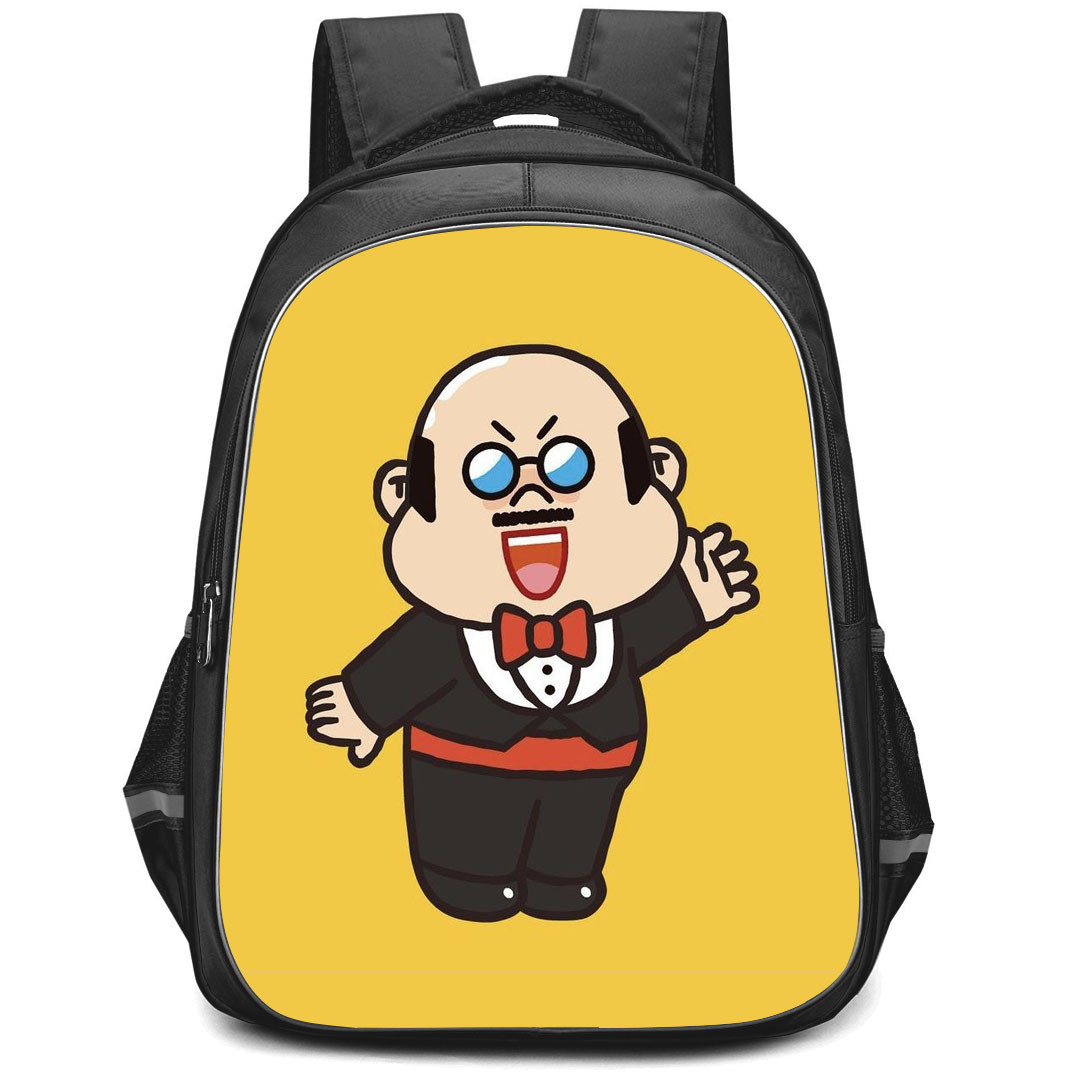 Lines Friends Boss Backpack StudentPack - Boss Waving Yellow Background