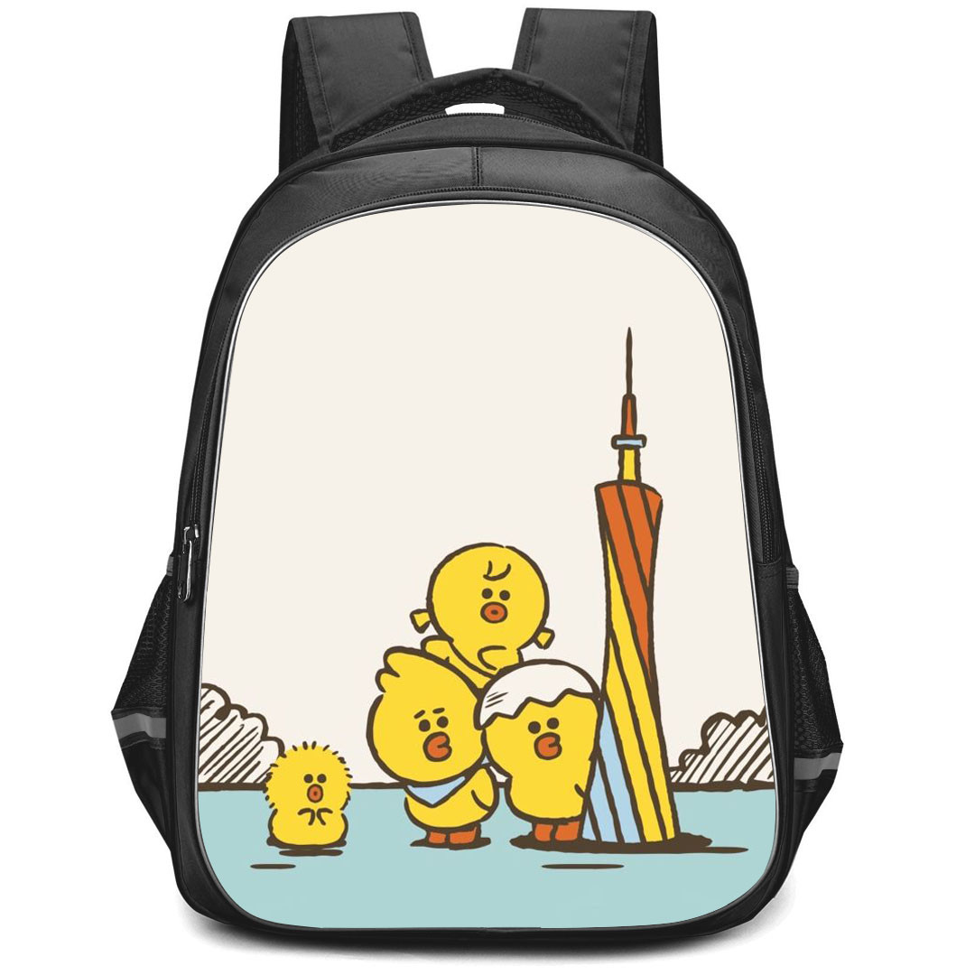 Lines Friends Sally Backpack StudentPack - Sally With Friends Standing Beside Canton Tower Poster