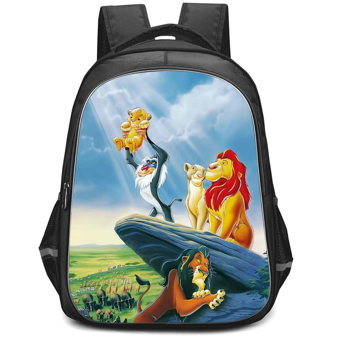 The Lion King Backpack StudentPack - The Lion King All Character On Top Of The Mountain Poster