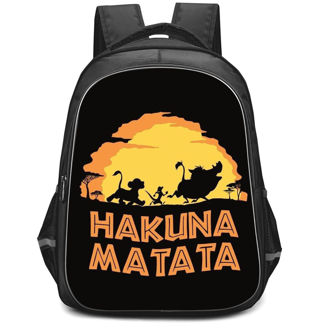 The Lion King Backpack StudentPack - The Lion King Hakuna Matata Silhouette Poster