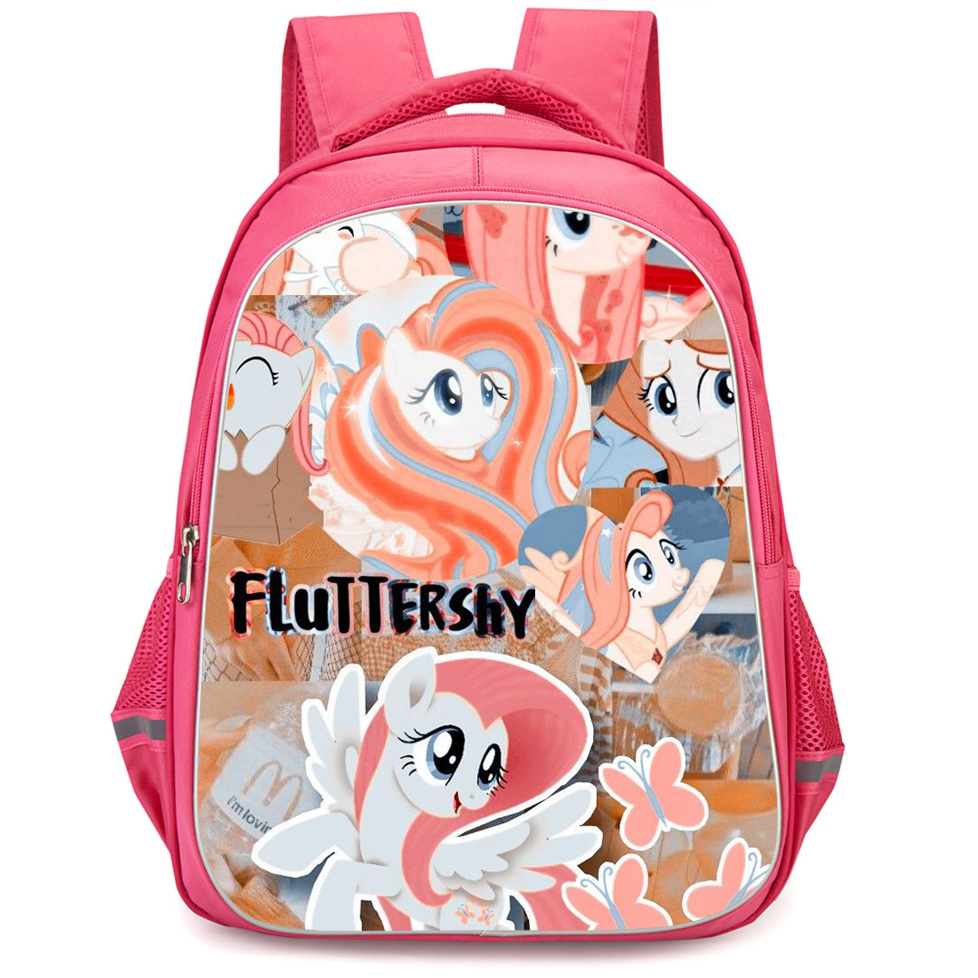My Little Pony Equestria Girls Fluttershy Backpack StudentPack - Fluttershy Collage