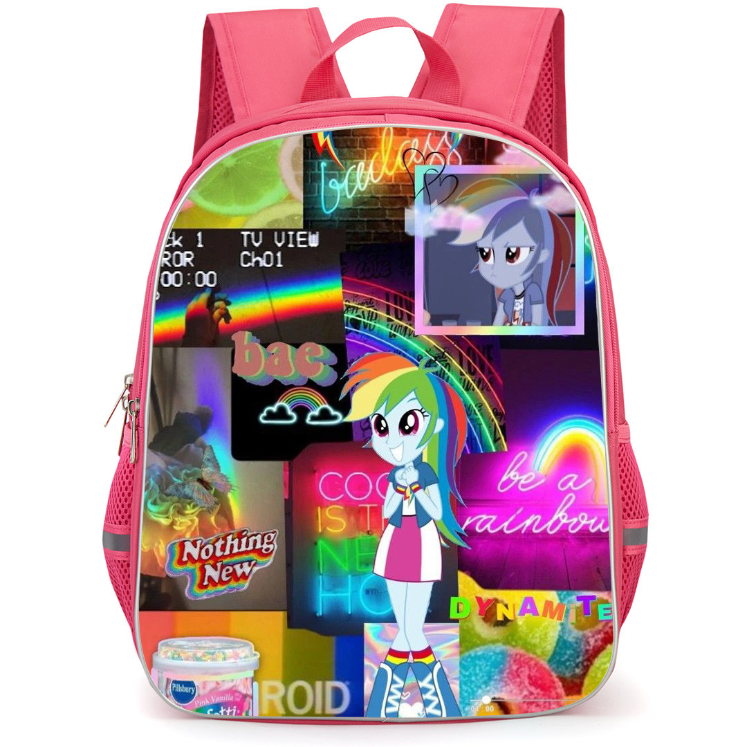 My Little Pony Equestria Girls Rainbow Dash Backpack StudentPack - Rainbow Dash Collage