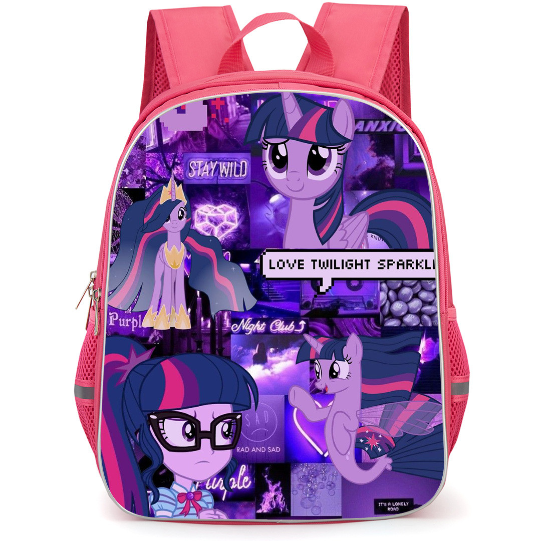 My Little Pony Equestria Girls Twilight Sparkle Backpack StudentPack - Twilight Sparkle Collage