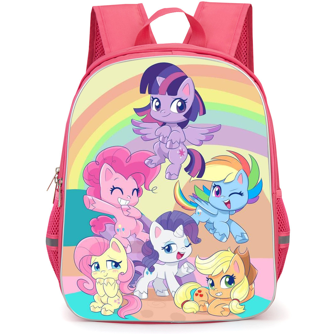 My Little Pony Backpack StudentPack - My Little Pony Friends Dancing On Rainbow Background