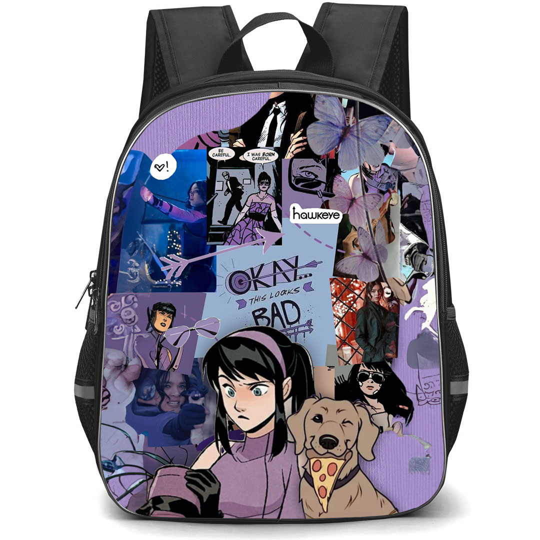 Marvel Kate Bishop Backpack StudentPack - Kate Bishop Comic Collage