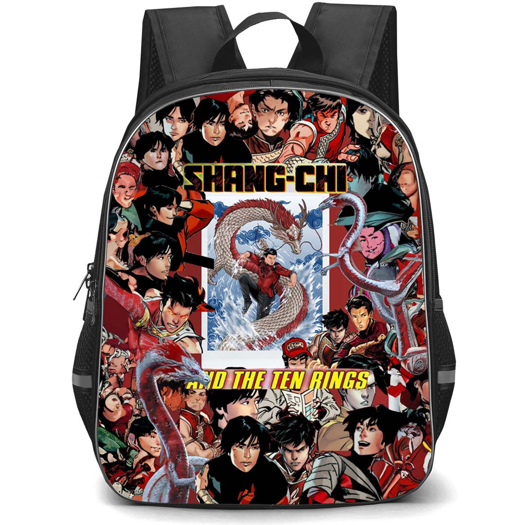 Marvel Shang Chi Backpack StudentPack - Shang Chi And The Ten Rings Comic Collage