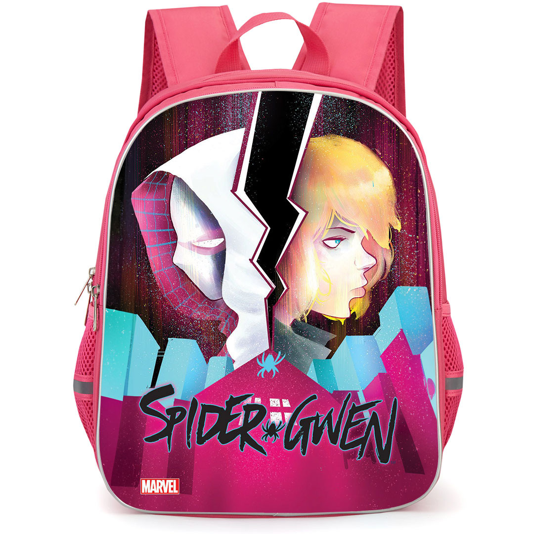 Spider Man Across The Spider Verse Spider Gwen Backpack StudentPack - Spider-Gwen Comic Art