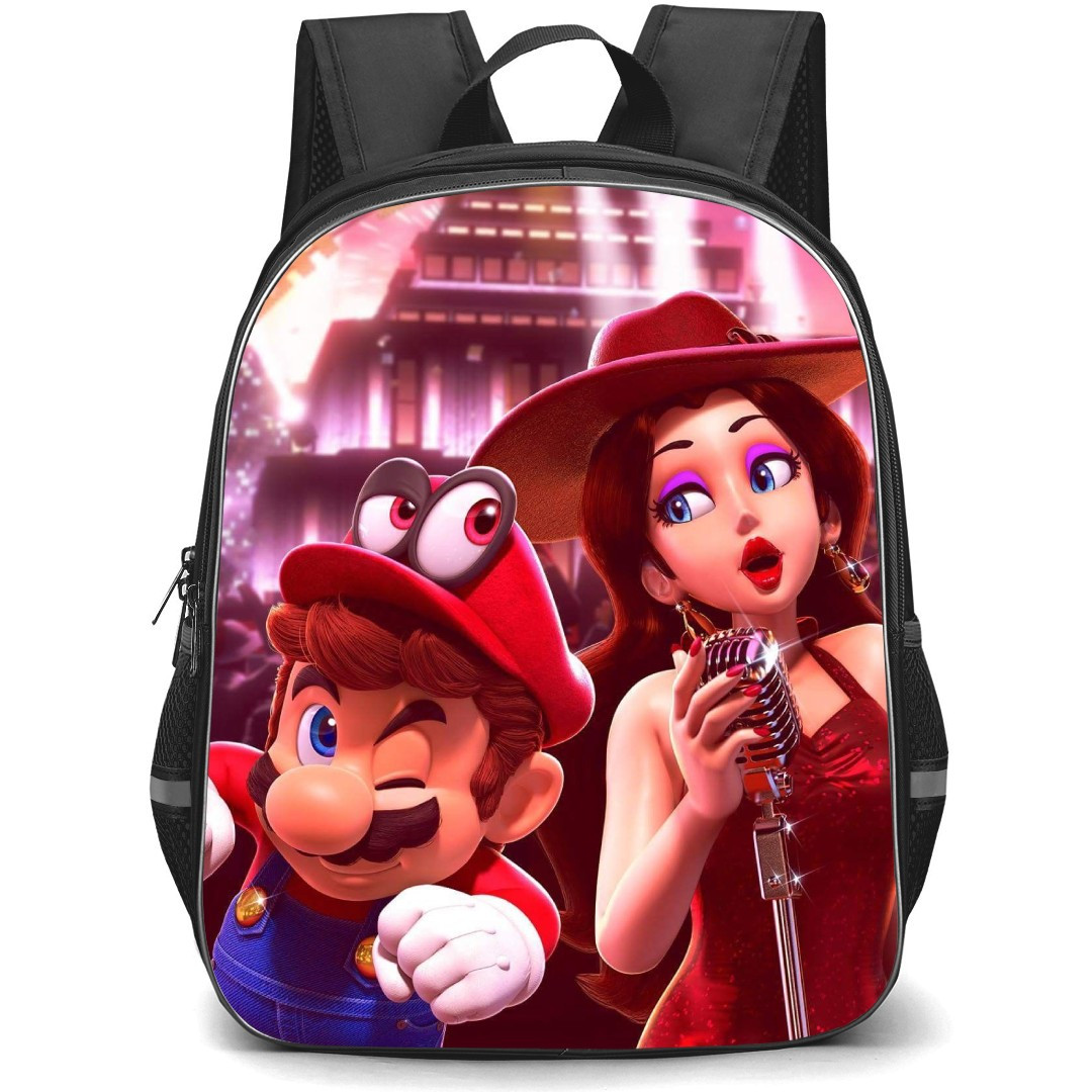 Super Mario Backpack StudentPack - Super Mario Pauline Singing New Donk City