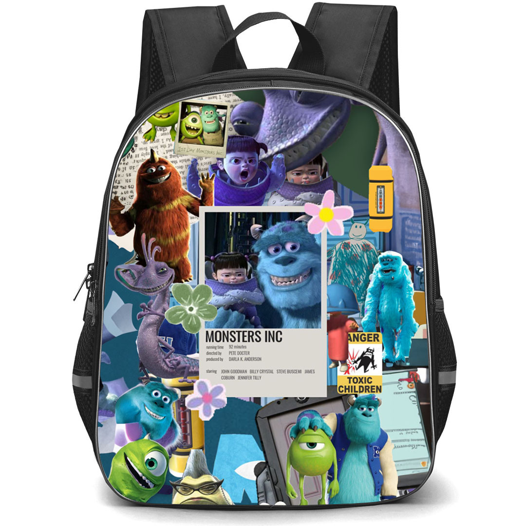 Monster University Backpack StudentPack - Sulley Mike And Boo Collage