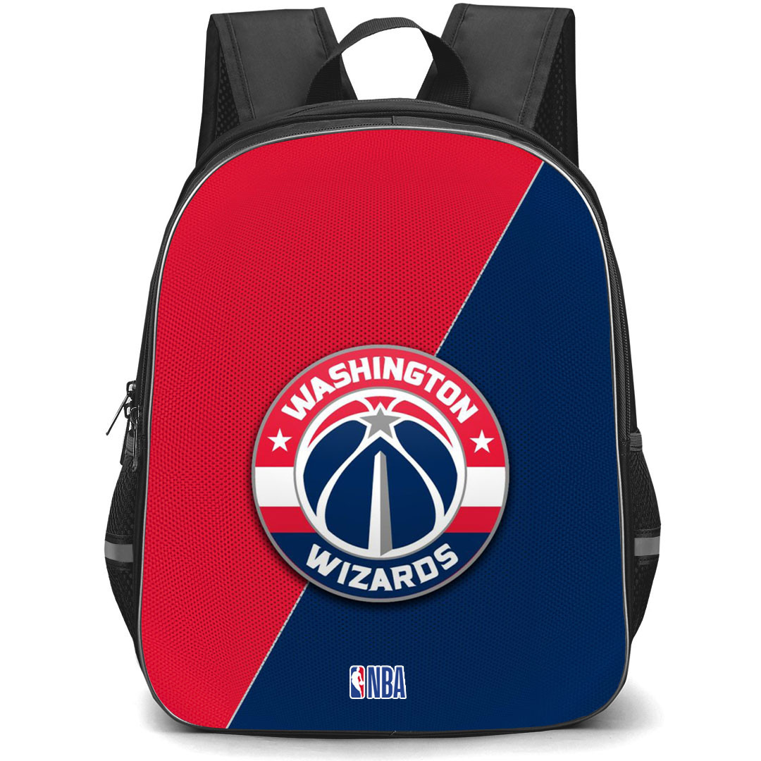 NBA Washington Wizards Backpack StudentPack - Team Logo On Red And Blue Background