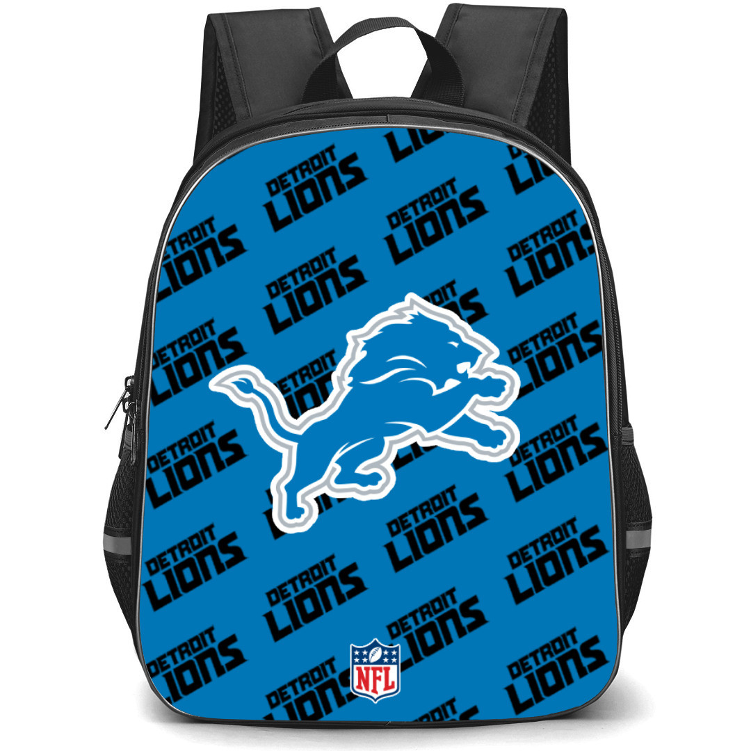 NFL Detroit Lions Backpack StudentPack - Detroit Lions Medley Monogram Wordmark