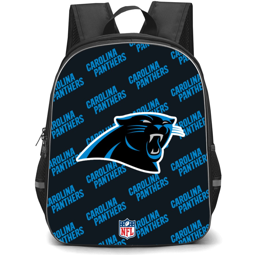 NFL Carolina Panthers Backpack StudentPack - Carolina Panthers Medley Monogram Wordmark