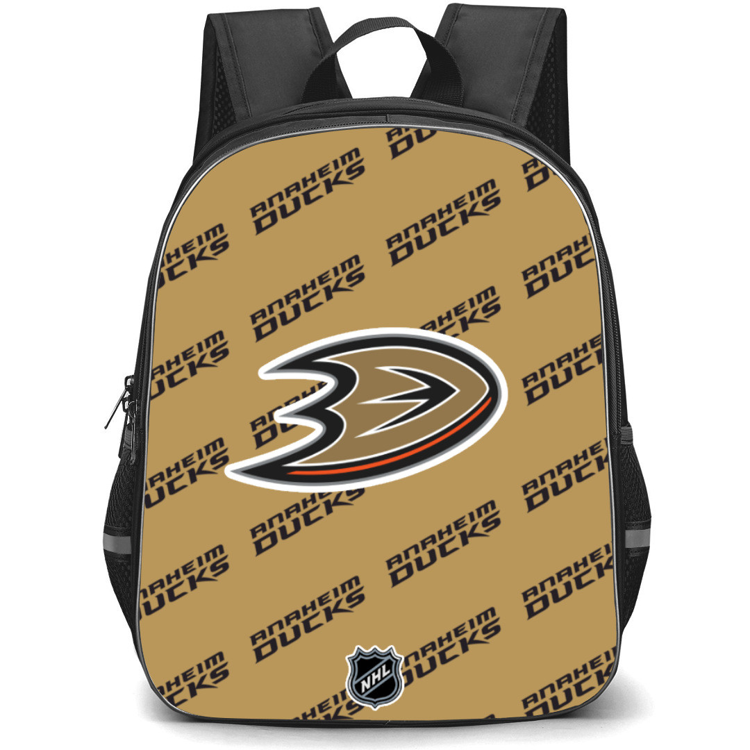 NHL Anaheim Ducks Backpack StudentPack - Anaheim Ducks Medley Monogram Wordmark