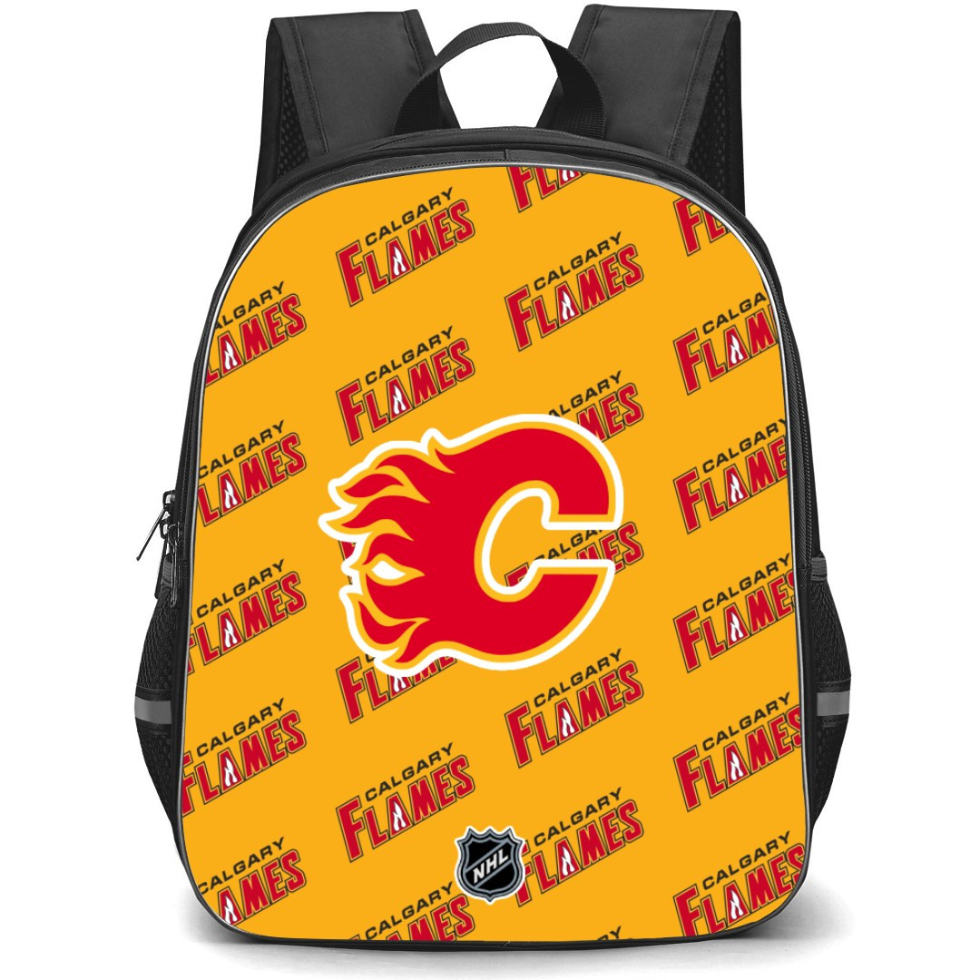NHL Calgary Flames Backpack StudentPack - Calgary Flames Medley Monogram Wordmark