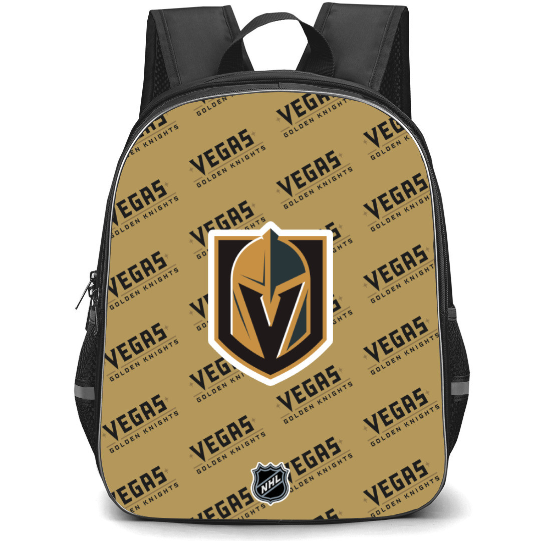 NHL Vegas Golden Knights Backpack StudentPack - Vegas Golden Knights Medley Monogram Wordmark