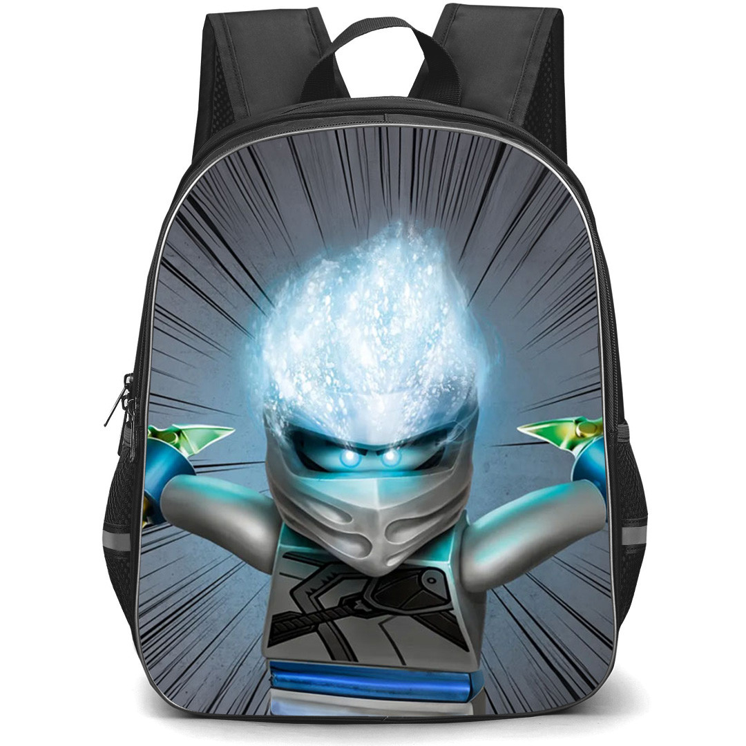 Ninjago Dragon Rising Zane Backpack StudentPack - Zane Elemental Master Of Ice