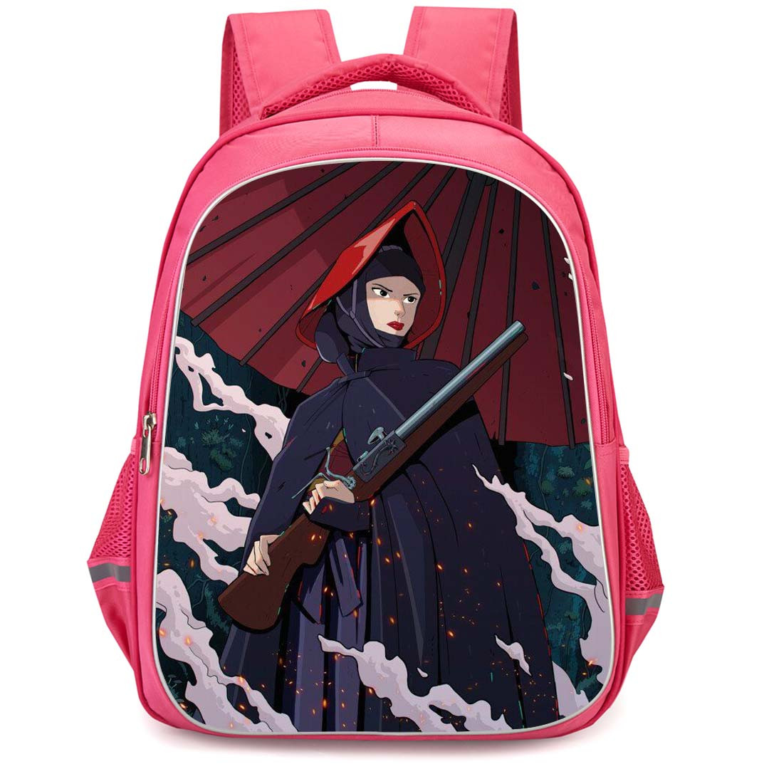 Princess Mononoke Lady Eboshi Backpack StudentPack - Lady Eboshi Holding Gun Poster