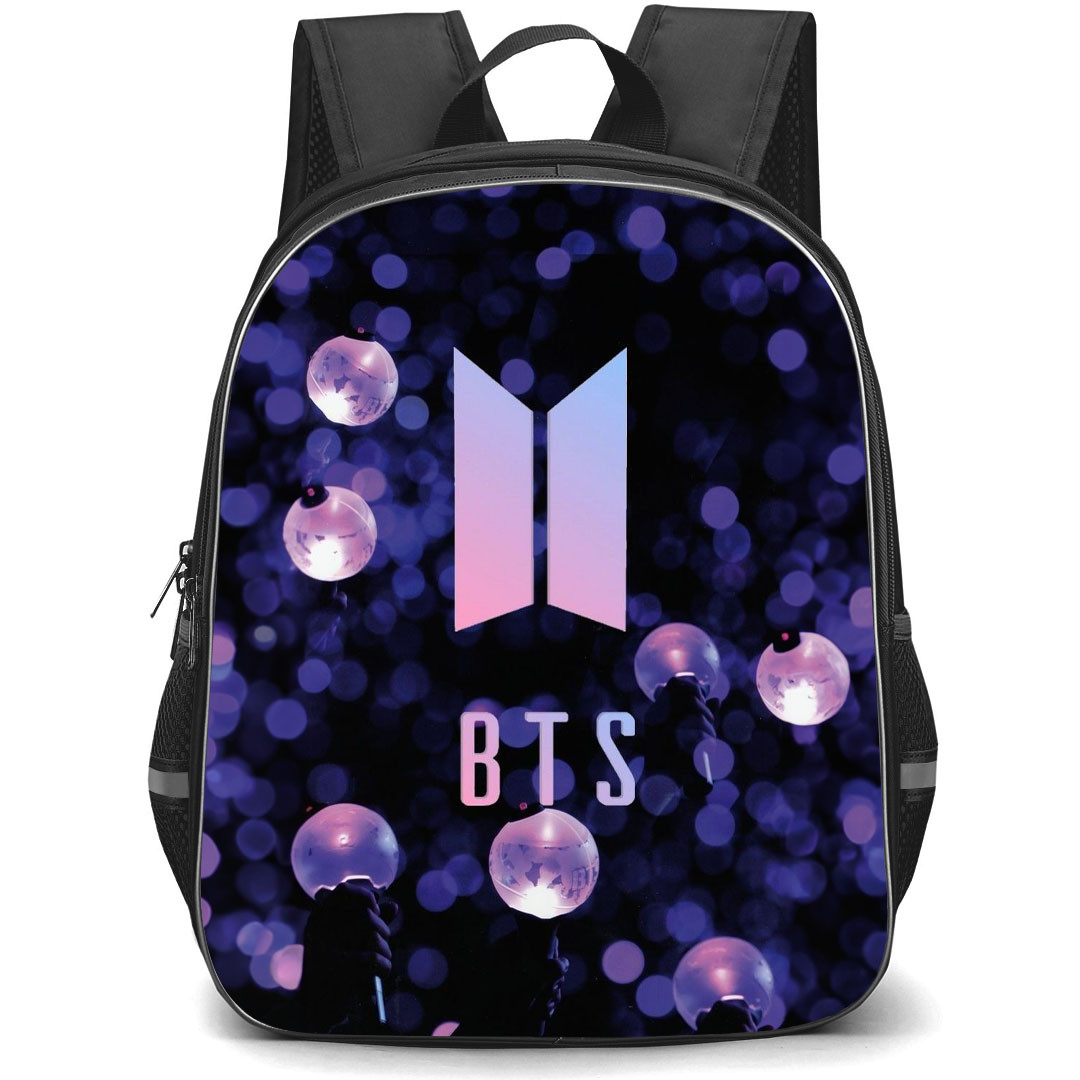 BTS Backpack StudentPack - BTS Logo Pink Light