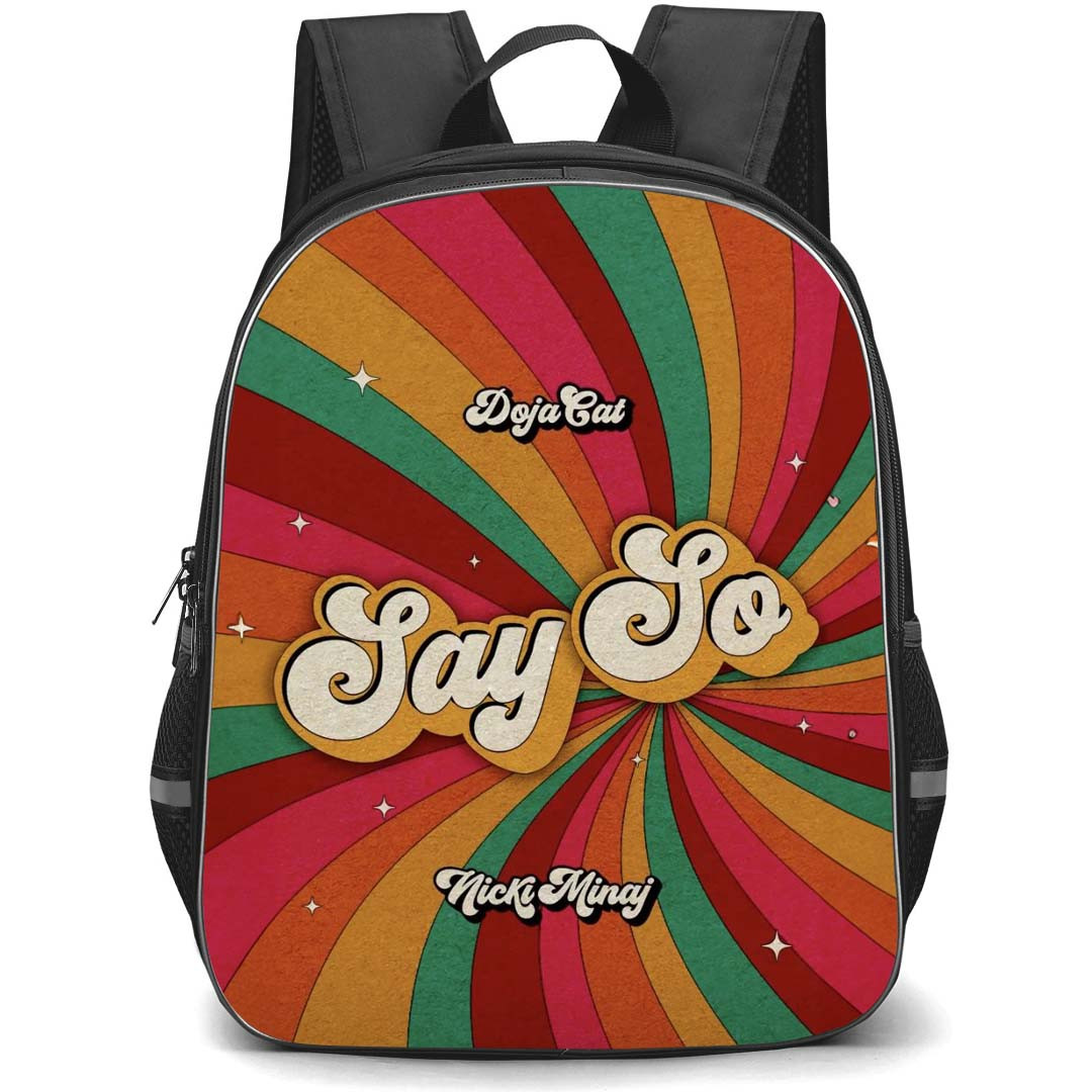 Doja Cat Backpack StudentPack - Doja Cat Say So Rainbow Background