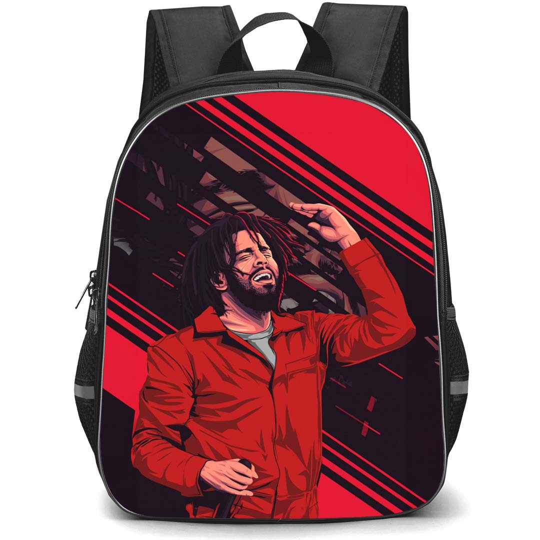 J Cole Backpack StudentPack - J Cole Singing Vector Illustration
